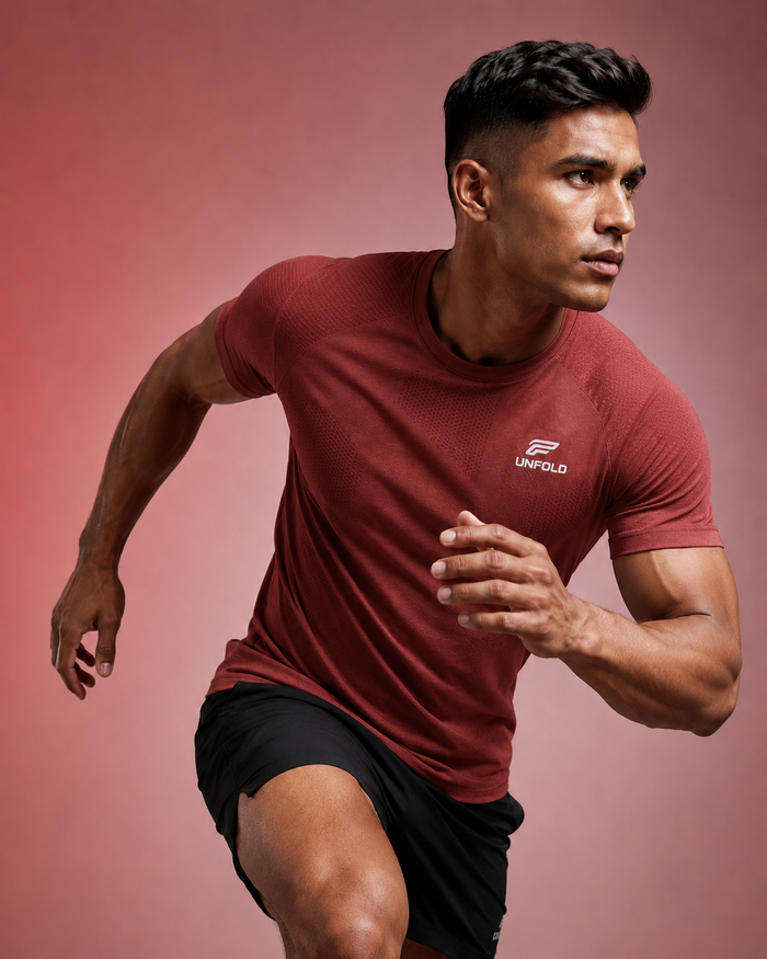 MEN-ESSENTIAL-T-SHIRT (DARK-RED)