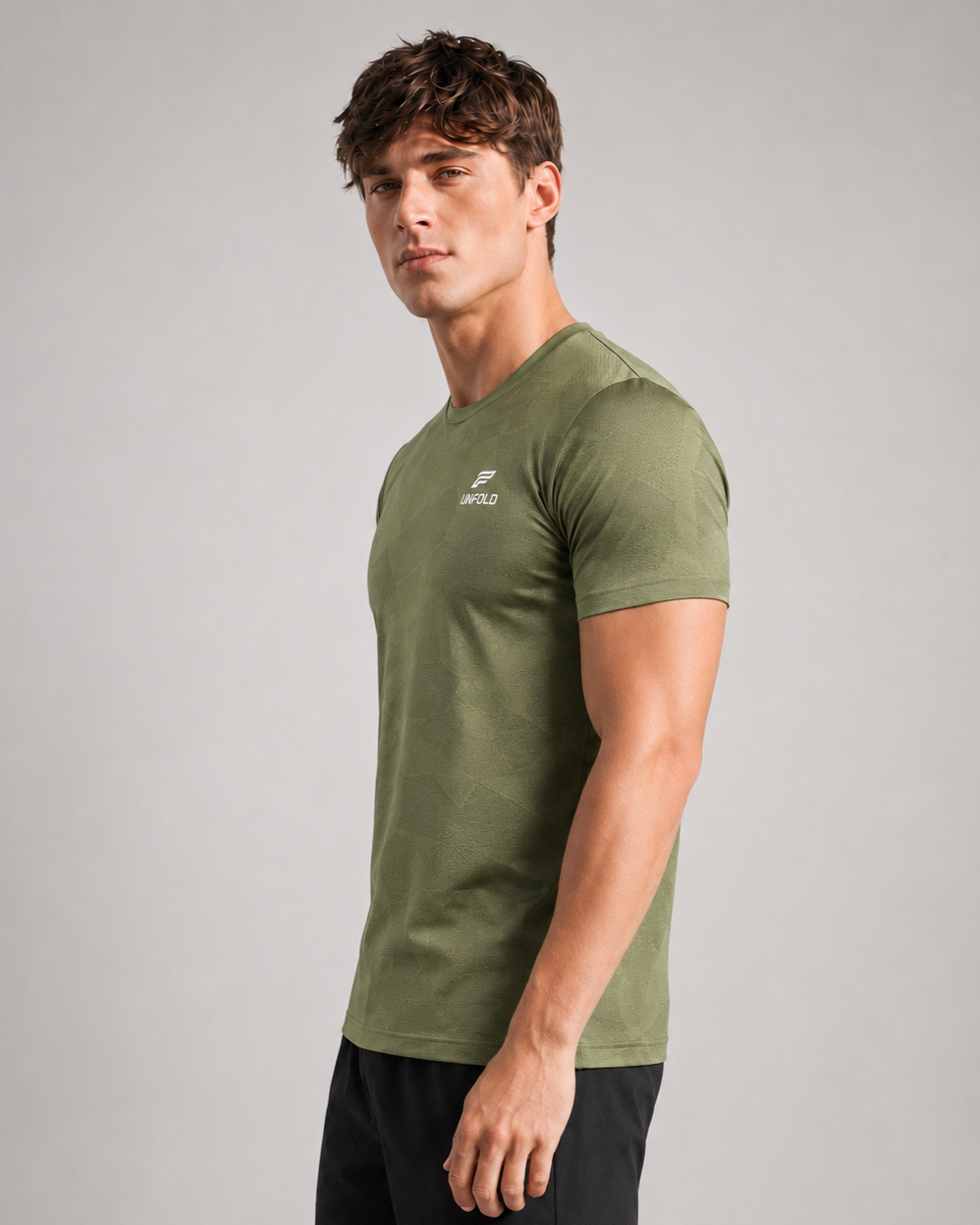 MEN-ESSENTIAL-T-SHIRT (OLIVE-GREEN)