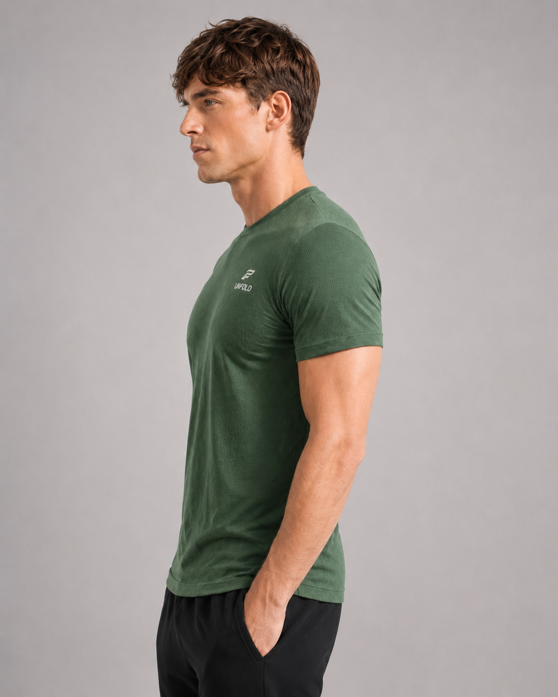 MEN-ESSENTIAL-T-SHIRT (DARK-GREEN)