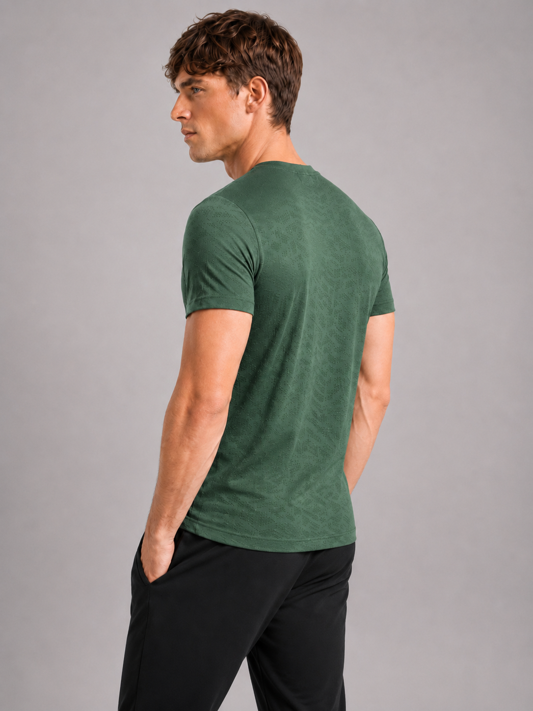 MEN-ESSENTIAL-T-SHIRT (DARK-GREEN)
